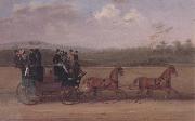 George Arnull The Brighton to London Coach France oil painting artist